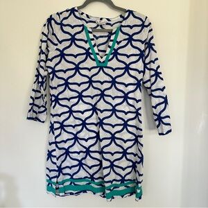 Vineyard Vines Whale Tail Cover-Up Swim Tunic Top XS